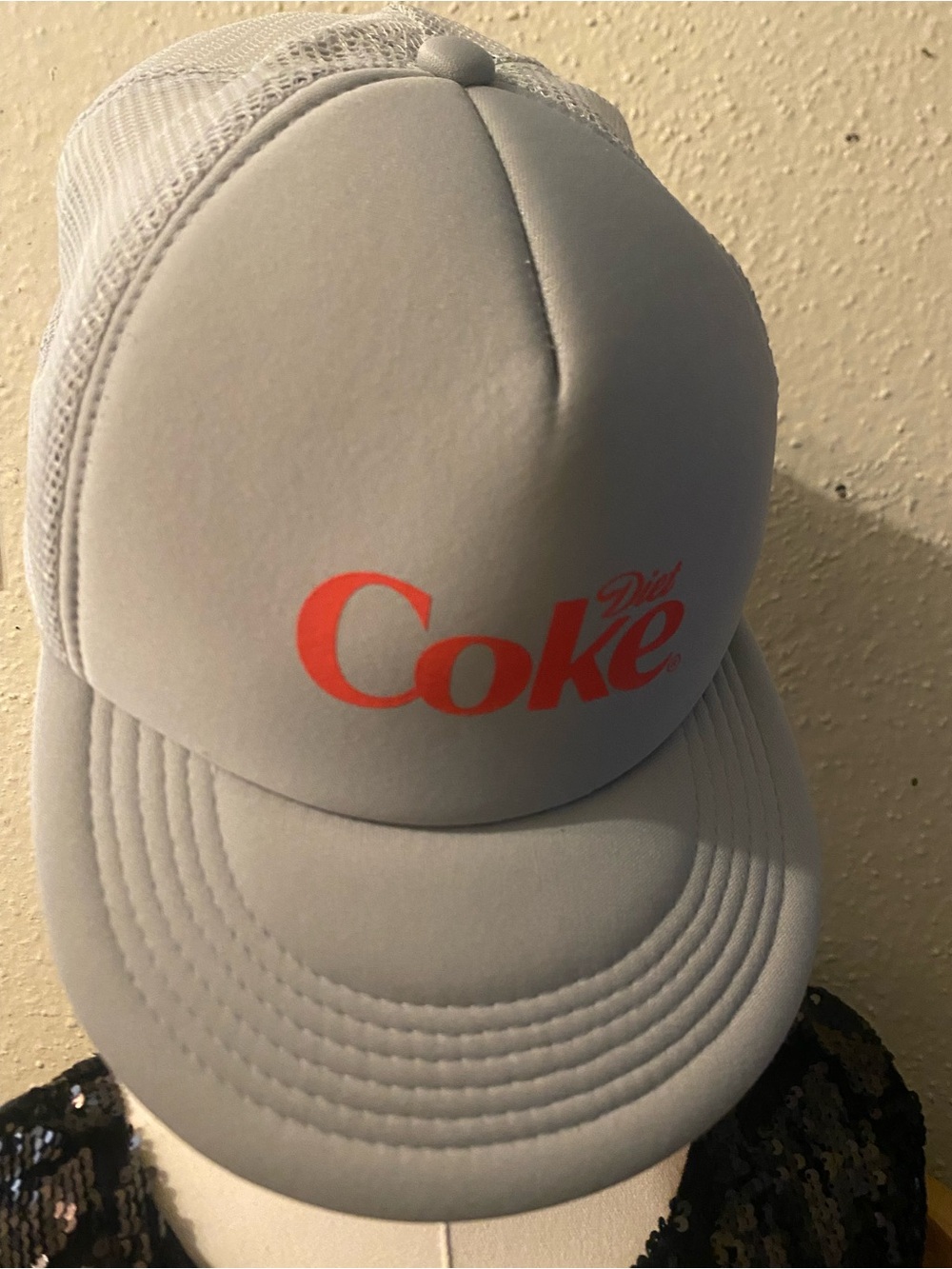 Vintage Diet Coke Gray Trucker Hat